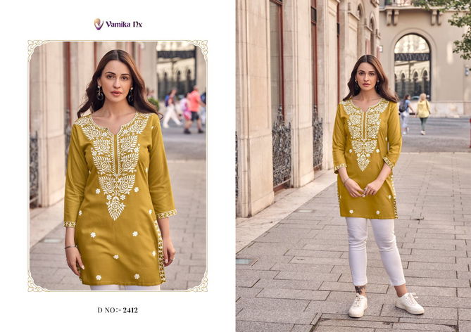 Ruhana Vol 2 By Vamika Nx Rayon Ladies Tunic Top Wholesale Shop In Surat